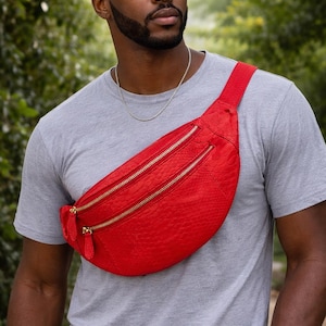 Torebka na pasek Skin Belt Bag – stylowa torba na ramię dla mężczyzn