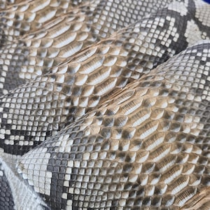 Genuine Python Snake Skin Hide: Tanned Leather for Bags, Jackets