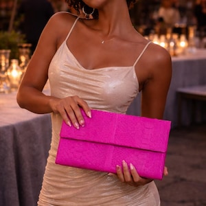 Kopertówka ze skóry węża – ręcznie robiona egzotyczna torebka podróżna – autentyczna skórzana torebka