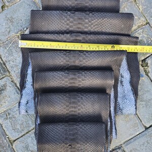 Piel de serpiente pitón real de 167 pulgadas: cuero genuino para bolsos, chaquetas y más (v3)