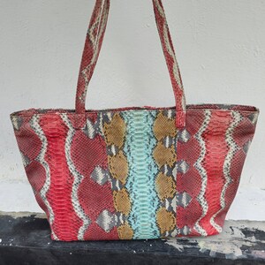 Echte Schlangenhaut Schlangenledertasche Handtasche Shopper Handtasche echte Schlangenhaut Schultertasche Handtasche tote