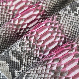 Genuine Python Snake Skin Hide: Tanned Leather for Bags, Jackets