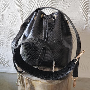 Handgefertigte echte Python Schlangenleder Einkaufstasche Handtasche echte Schlangenhaut Tasche echt Leder Schlangenleder Geldbörse Kreuz Schulter Schlangenleder Geldbörse