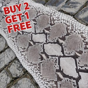 Python-slangenhuidhuid: netleer voor tassen en jassen