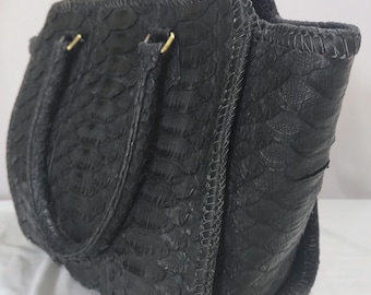 limited edition King Python  Bag Snakeskin Leather Purse