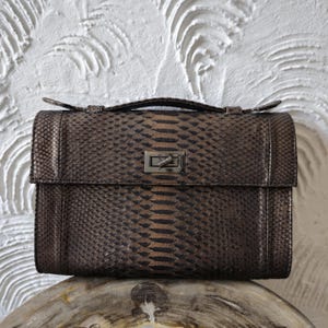 python tasche, schlangenleder geldbeutel, python geldbeutel, python handtasche, geschenk für sie, verkauf, ledertasche, tasche
