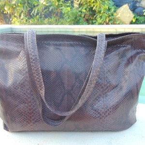 Echte Schlangenhaut Schlangenledertasche Handtasche Shopper Handtasche echte Schlangenhaut Schultertasche Handtasche tote