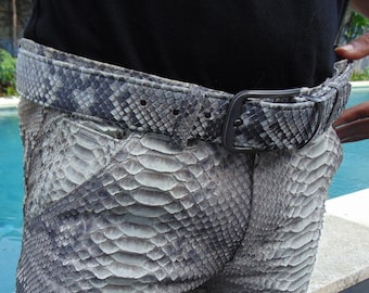 python belt luxus handmade dress belt unisex