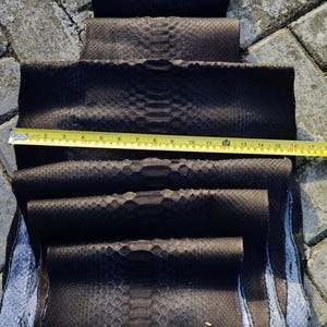 166-Zoll-Königspython-Schlangenhaut - Echtlederhaut für Taschen, Jacken & mehr V1