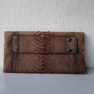 Bolso de mano Indotradeart de piel de serpiente pitón auténtica, hecho a mano – Bolso de viaje