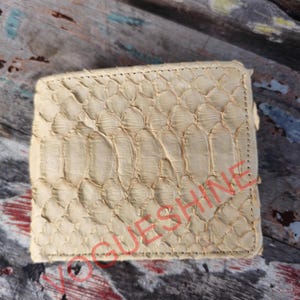 Genuine Python Snakeskin Men’s Wallet – Leather Bi-Fold, Exclusive Limited Edition