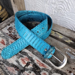 Echte Python Schlangenleder Gürtel Luxus handgefertigte Gürtel unisex