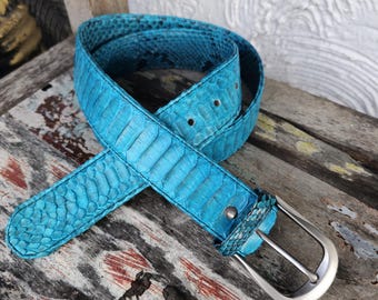 python snakeskin belt luxus handmade dress belt unisex