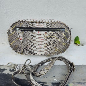 Python Tasche #Schwarz-weiße Tasche #Schlangenledertasche #hobo bag #Ledertasche #Pythontasche #Kürbistasche #Ledertasche #Ledertasche