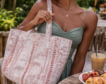 Python Hobo Bag – Snakeskin Handbag, Shoulder Purse, Real Leather Tote for Women