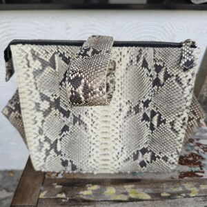 Handgefertigte echte Python Schlangenleder Einkaufstasche Handtasche echte Schlangenhaut Tasche echt Leder Schlangenleder Geldbörse Kreuz Schulter Schlangenleder Geldbörse