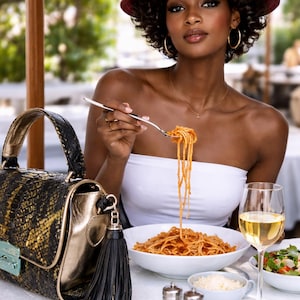 Python Hobo Bag: Snakeskin Leather Handbag