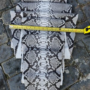 161-inch koningspython-slangenleer – lederen huid voor tassen, jassen en meer V6