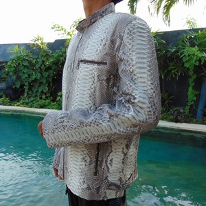Genuine Snake Skin Handmade Men’s Jacket – Custom Made, First Class