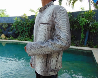 Snake Skin Handmade Men’s Jacket – Custom Made, First Class