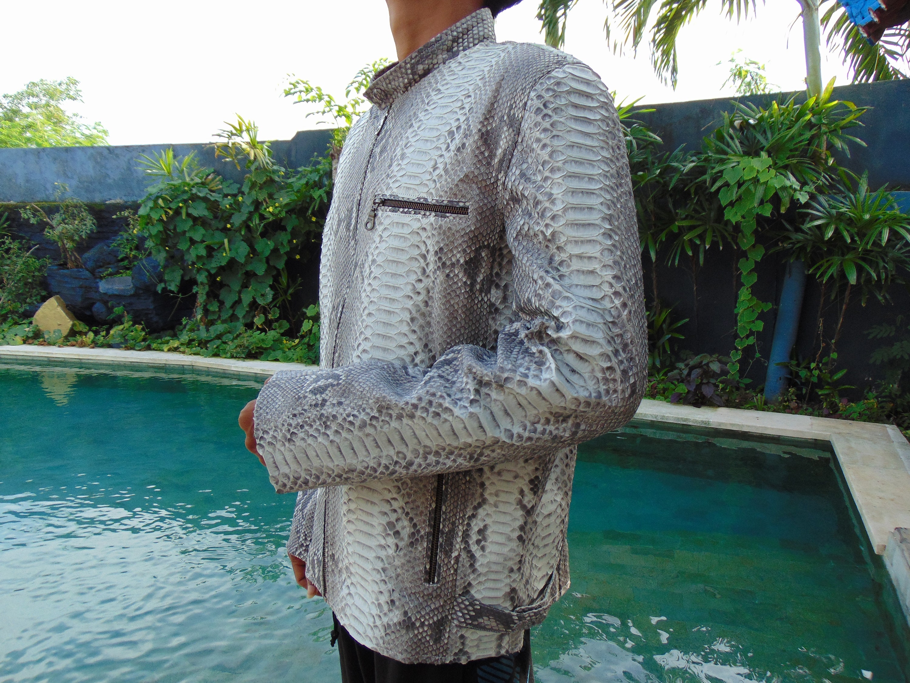 Genuine Snake Skin Handmade Men's Jacket – Custom Made