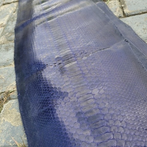 Peau de serpent en python : cuir véritable de 53 pouces pour sacs et vestes