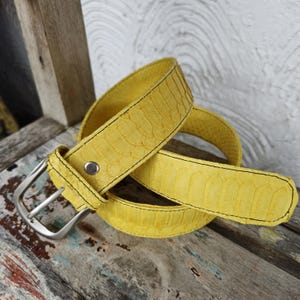 Echte Python Schlangenleder Gürtel Luxus handgefertigte Gürtel unisex