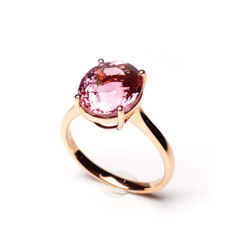 7.00 Karat natürliche rosa Turmalin Ring klassische rosa | Etsy