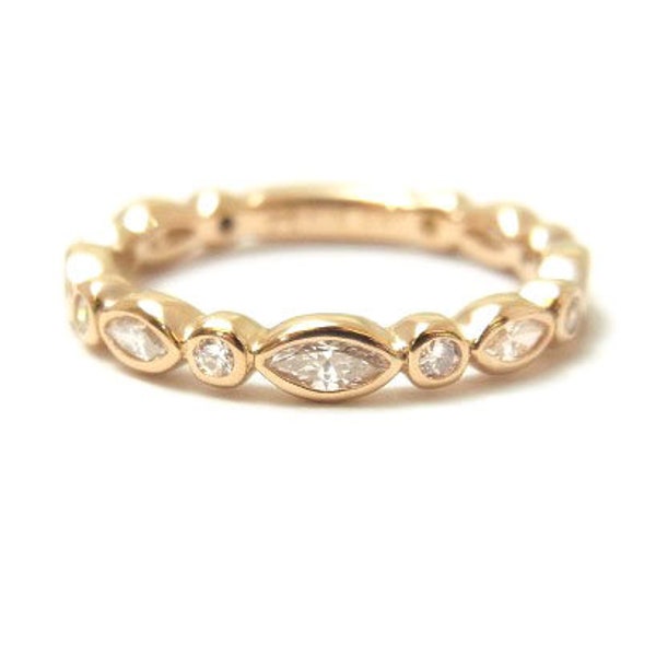 Diamond Bezel Ring - Etsy