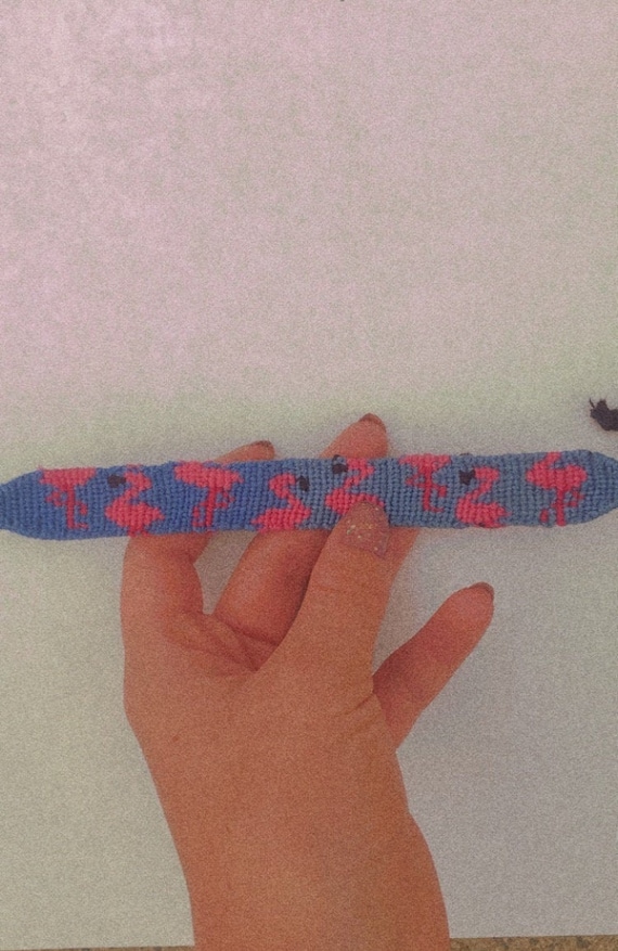 Flamingo friendship bracelet outlet
