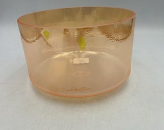 Cuenco de cristal tibetano Grandmother Crystal Tones® Alchemy de 8”, completamente nuevo, socio de Crystal Tones