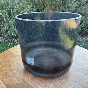 6&quot; B+5 Shungite 146881 Crystal Tones® Alchemy Crystal Singing Bowl, Perfect Pitch, Crystal Tones Partner, Sound Bowl, Free Shipping