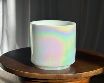 6” B-15 Mother of Platinum Crystal Tones® Alchemy Crystal Singing Bowl | B Note Crown Chakra | Nervous System Healing Bowl