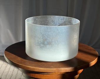 Cuenco tibetano de cristal de alquimia Crystal Tones® de 8" G+35 de fenacita, sanación con sonido, cuencos sonoros, campanas sonoras, sanación con sonido