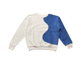 Two Tone Blue Sweater