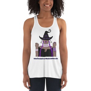 100% That Witch Safe For Work Version Flowy Racerback Tank image 1