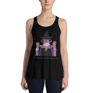 100% That Witch Safe For Work Version Flowy Racerback Tank image 2