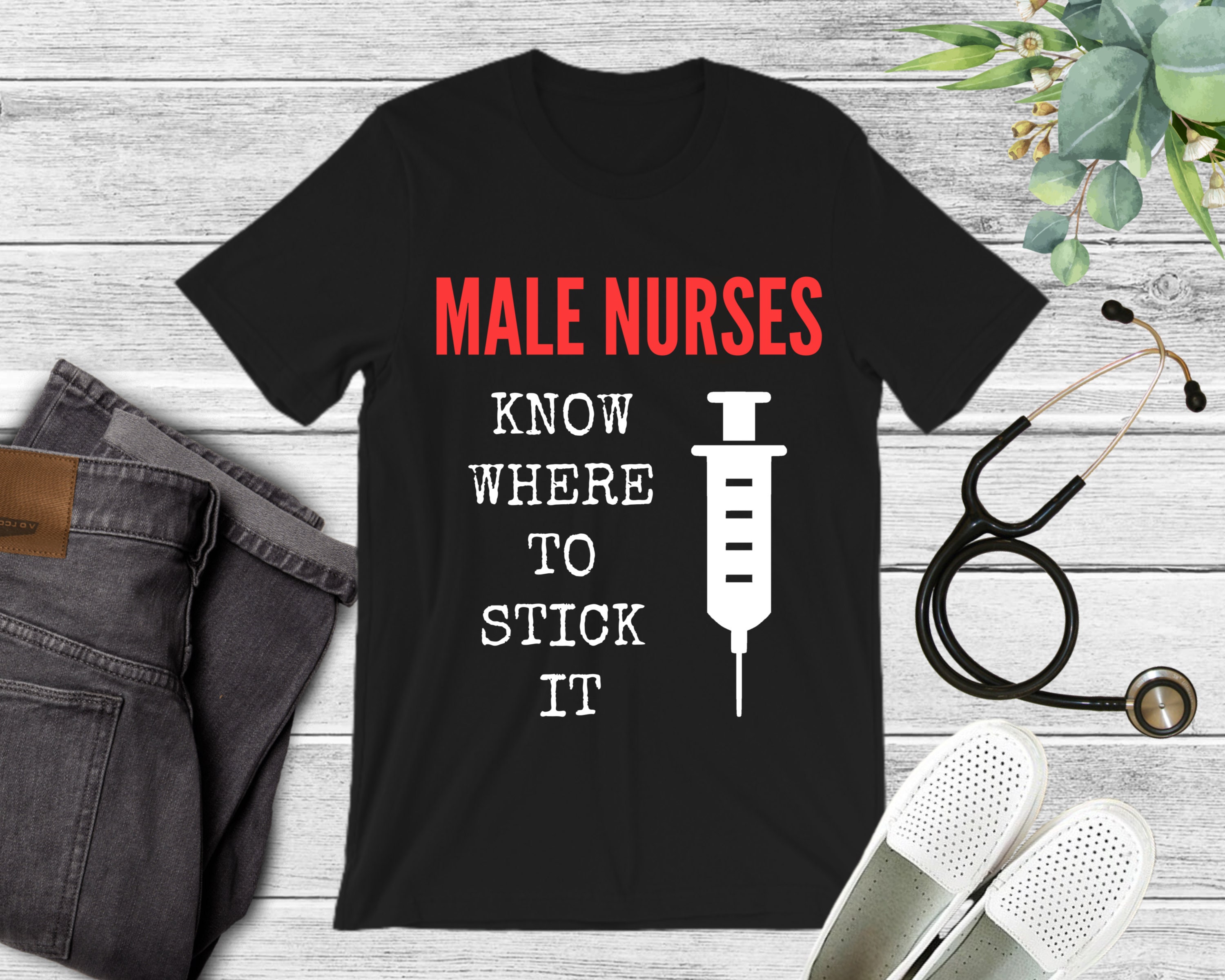 Male Nurse Shirt Funny Registered Nurse T-Shirt | Etsy