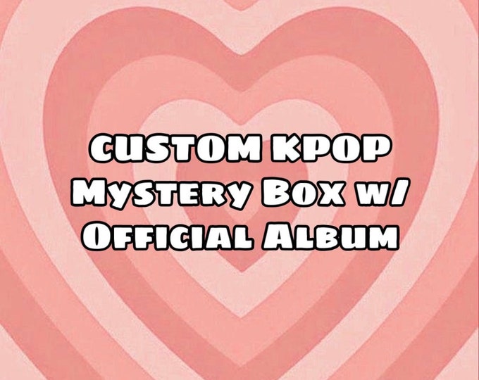 Précommande - Custom K-POP Mystery Box avec ALBUM OFFICIEL