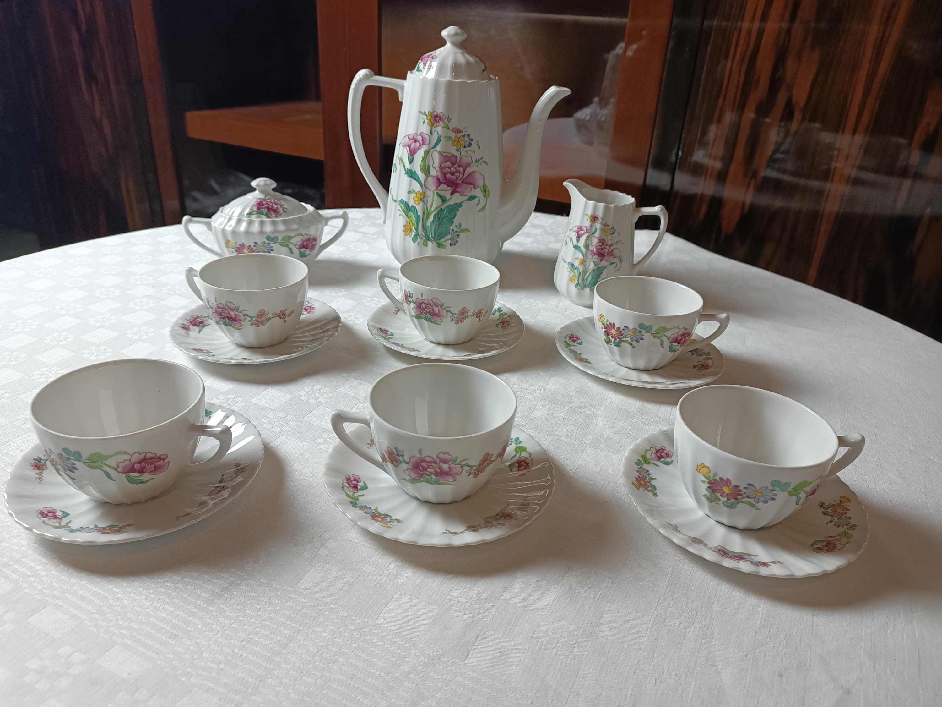 SERVICE À CAFÉ 10 Personnes porcelaine bavaria ancien vintage EUR 19,90