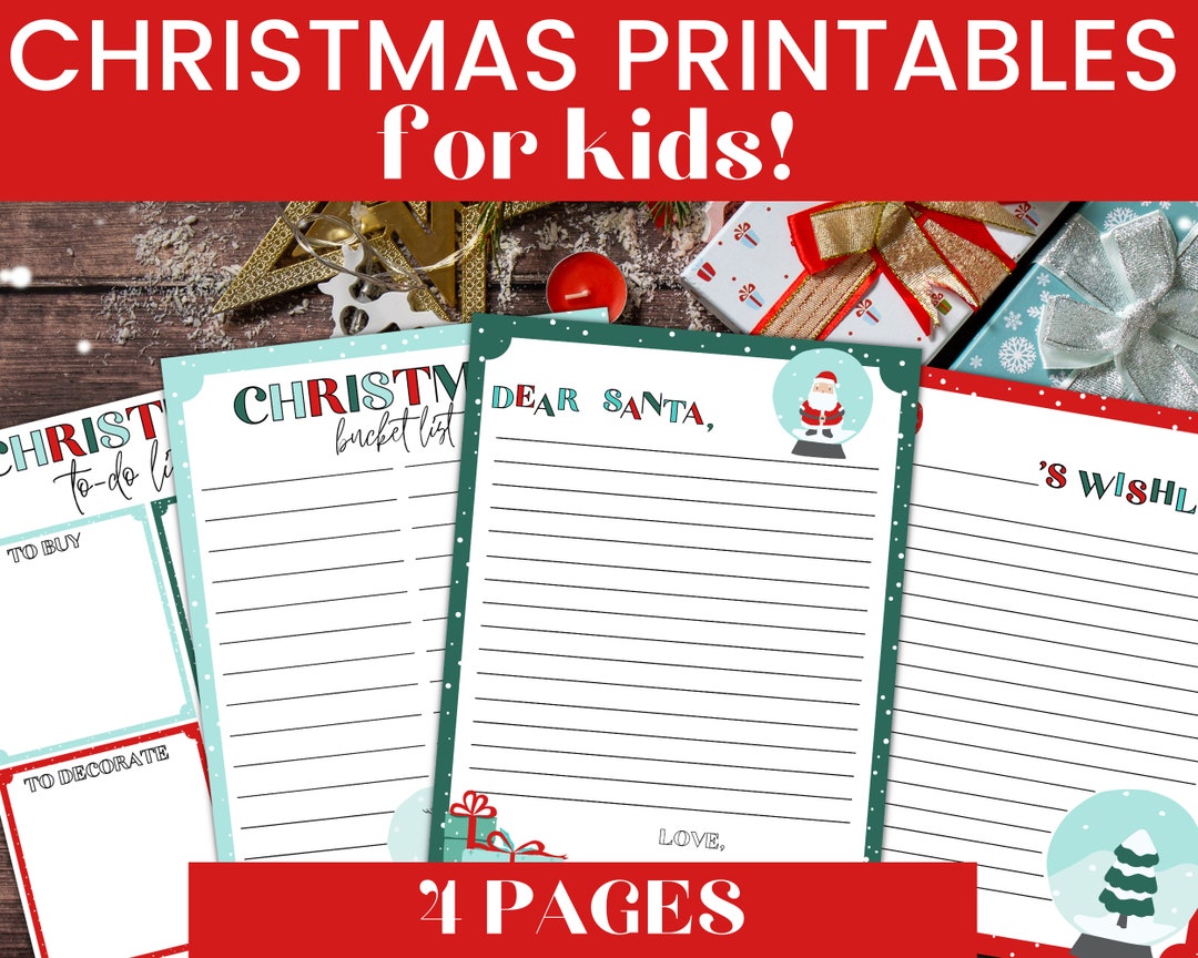 Christmas Printable Template, Christmas Printable List, Christmas Print