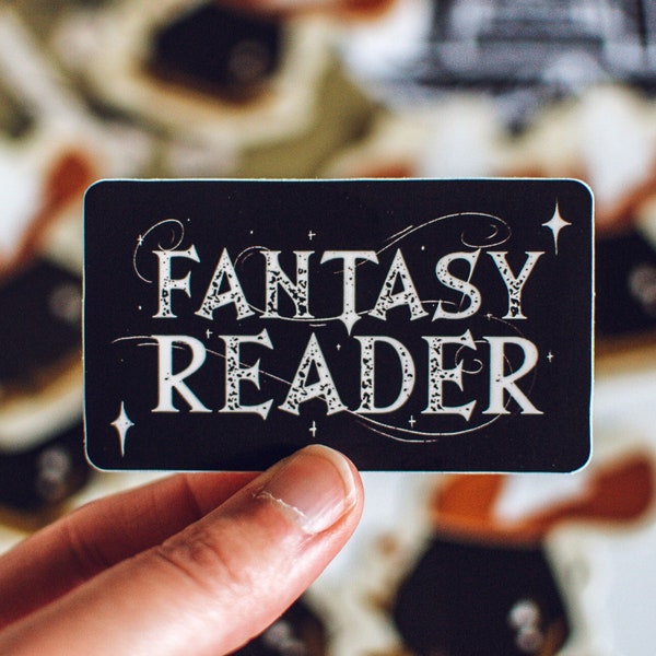 Fantasy Reader Sticker, Sticker for Fantasy Lover, Bookish Sticker, Romantasy Sticker, Waterproof Vinyl Sticker, Fantasy WaterBottle Sticker