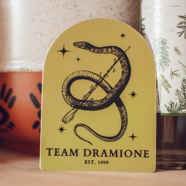 Dramione Sticker, Team Dramione, Vinyl Laptop Sticker, Ao3 Sticker, Manacled Art, Fanfic Sticker, Wizarding World, Kindle Sticker, Booktok