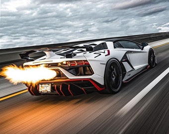 LAMBORGHINI GALLARDO SUPERCAR GLOSSY WALL ART POSTER A1 - A5 SIZES AVAILABLE
