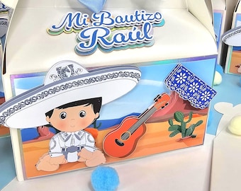 Mexican Fiesta Candy Box | Charro Theme Party Favor | Personalized Treat Box for Birthday