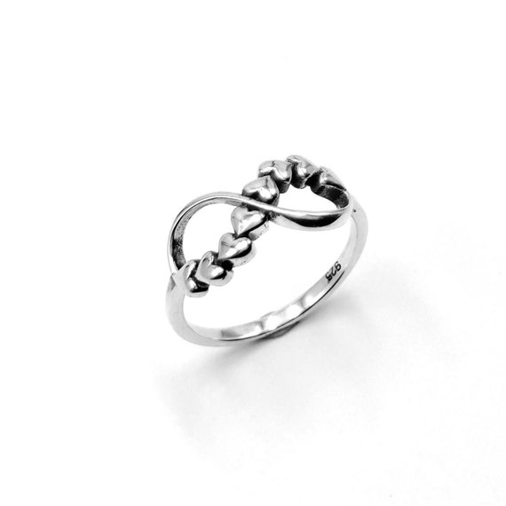 ☆nff☆ silver925 heart logo wide ringsilver nff1 925 Sterling Silver Clear Cubic Zirconia DQ CZ Wide Eternity