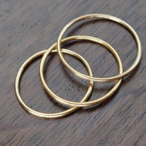 14k Gold Filled Minimalist Stacking Ring- Everyday Ring, thin knuckle ring, midi ring, thin ring band, delicate dainty ring