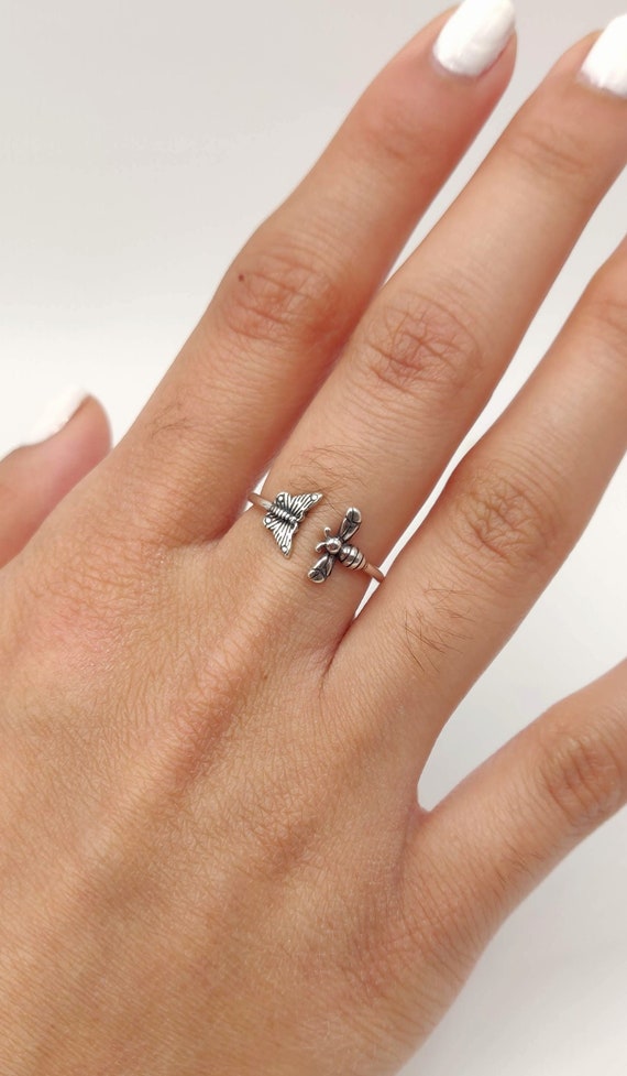 Sterling Silver Cute Bee Ring Sterling Silver Cute Bee Ring