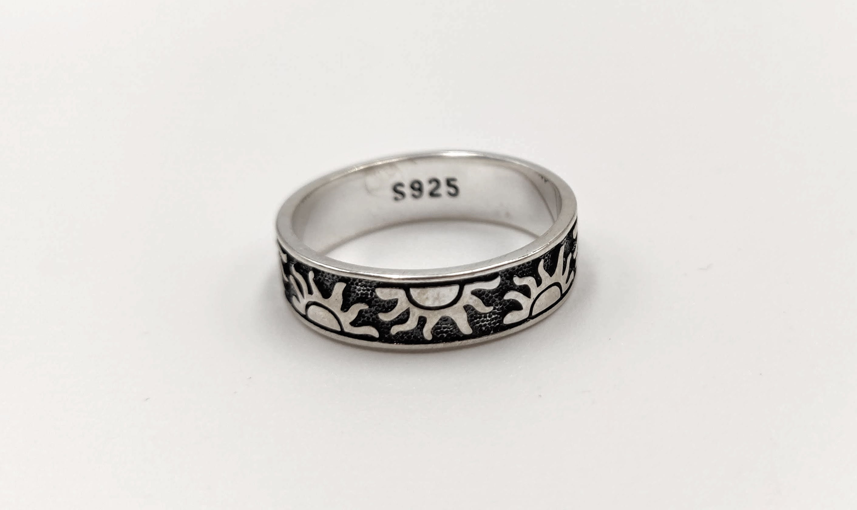 Sterling Silver Vintage Sun Ring, Statement Ring, Silver