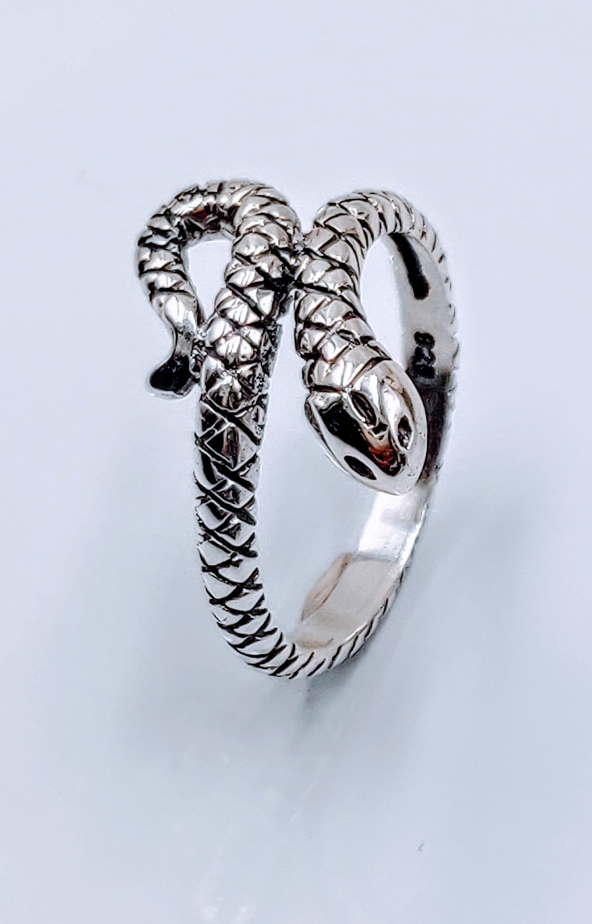 Sterling Silver Small Snake Ring 925 Stamped Solid Sterling Etsy